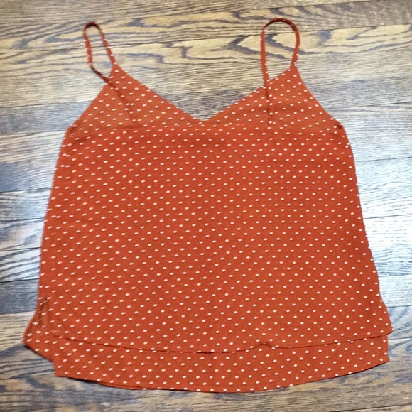 Forever 21 Orange Polka Dot Cami - Picture 2 of 8